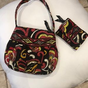 Vera Bradley mini bag with matching wallet